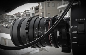 Rokinon 35mm on the FS700