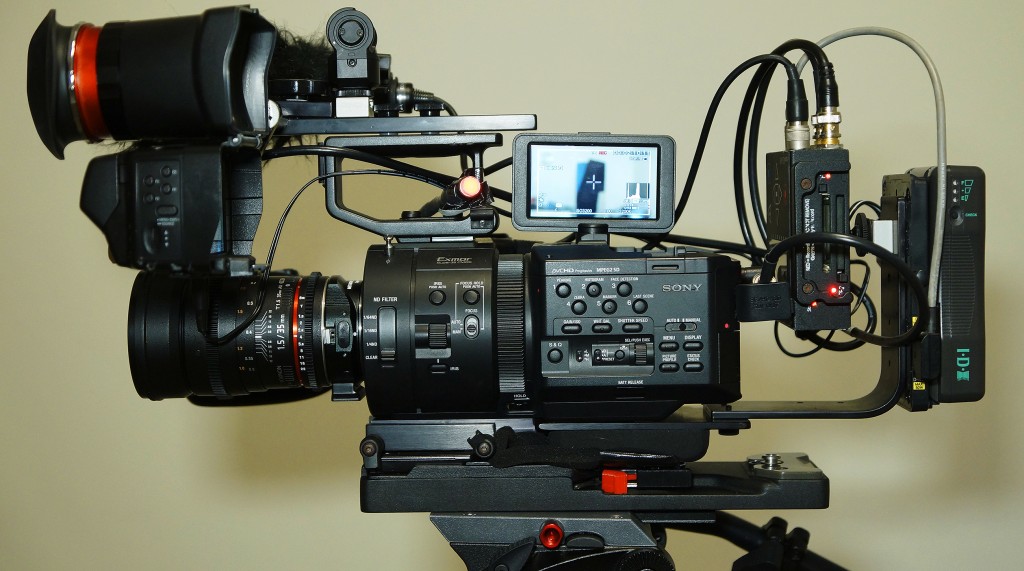 Sony FS700 rig with nanoflash